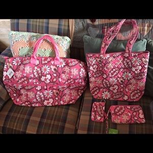 Vera Bradley blush pink set